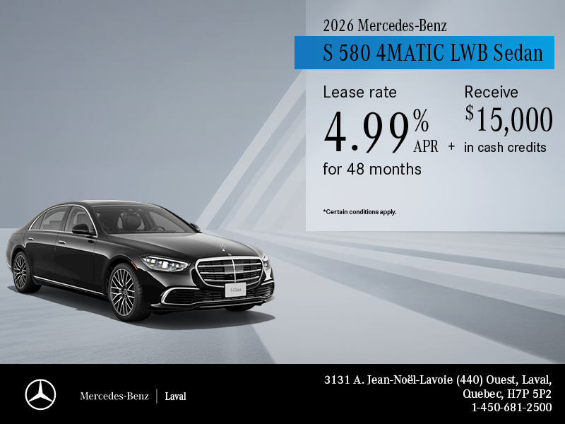2026 S 580 4MATIC LWB Sedan