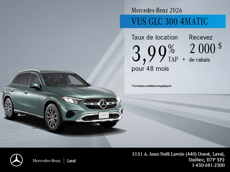 VUS GLC 300 4MATIC 2026