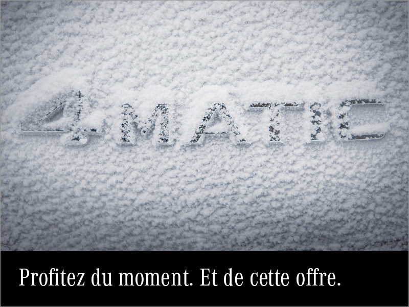 Profitez du moment. Et de cette offre.
