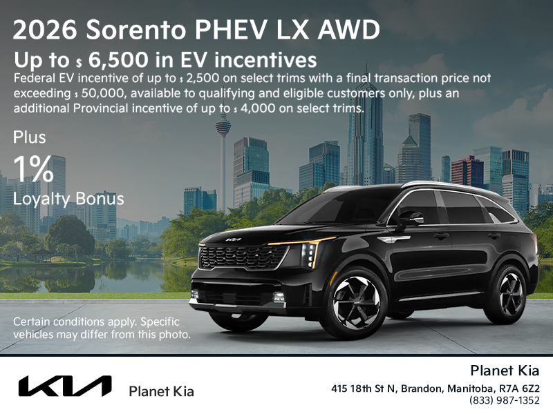Get the 2026 Kia Sorento PHEV!