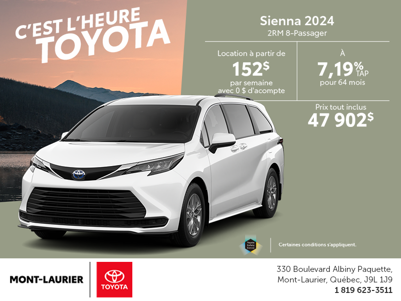 Toyota Sienna Hybrid 2024