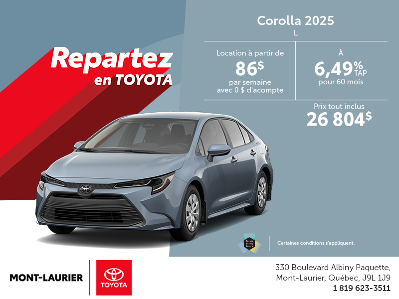 Toyota Corolla 2025