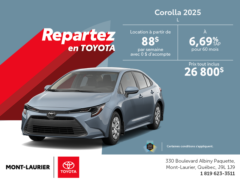 Toyota Corolla 2025