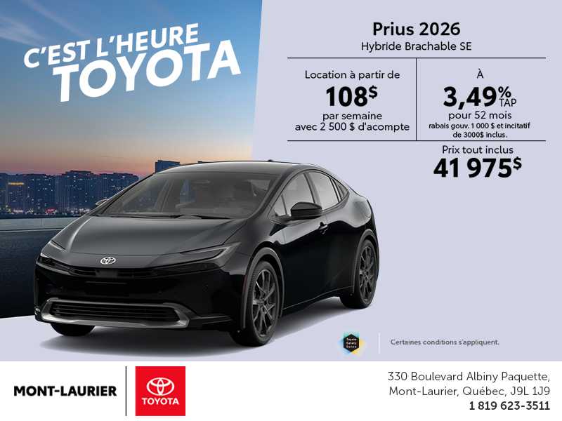 Toyota Prius Plug-In Hybrid 2026