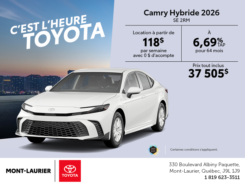 Toyota Camry Hybrid 2026