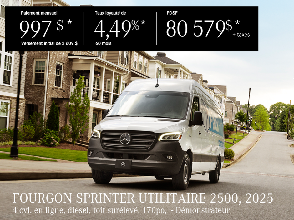 Fourgon Sprinter 2500, 170