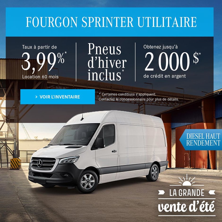 FOURGON SPRINTER UTILITAIRE 2026