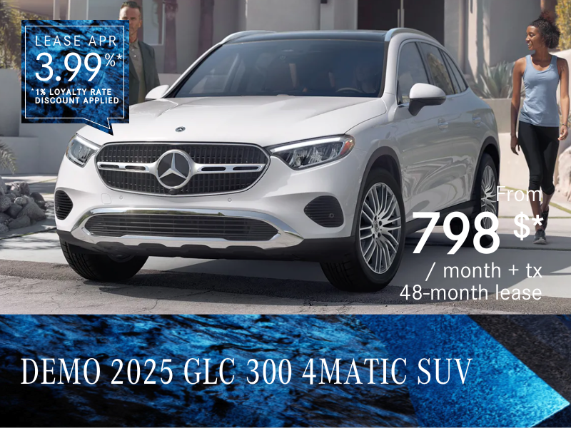 2025 GLC 300 4MATIC SUV from $798/month*+tx