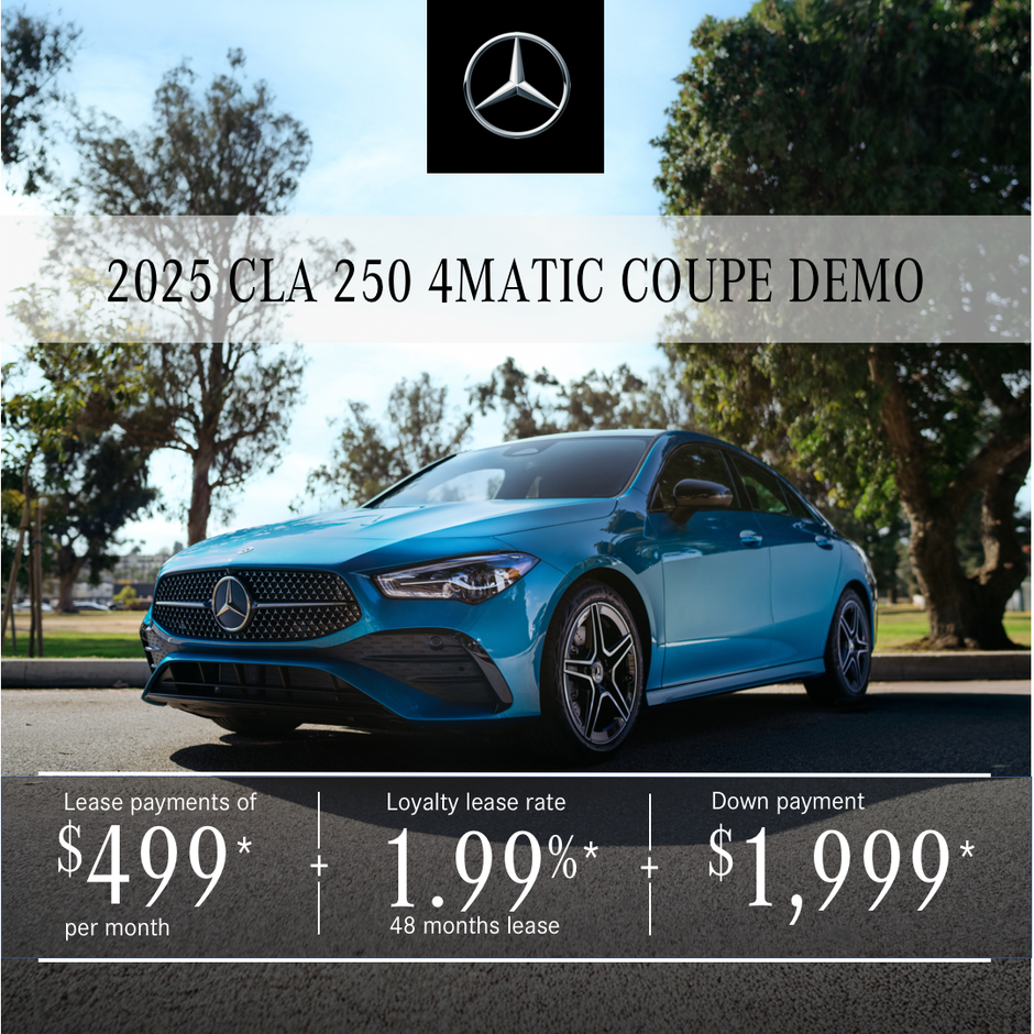 2025 CLA 250 4MATIC COUPE from $499/month*+tx