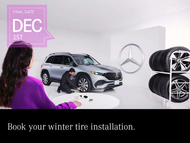 Important. Install your winter tires before December 1st.