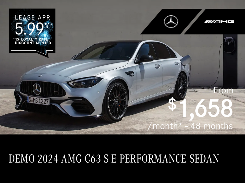 2024 AMG C63 S E PERFORMANCE 4MATIC SEDAN from $1,658/month*+tx