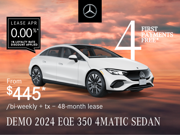 2024 EQE 350 4MATIC SEDAN from $445/bi-weekly*+tx