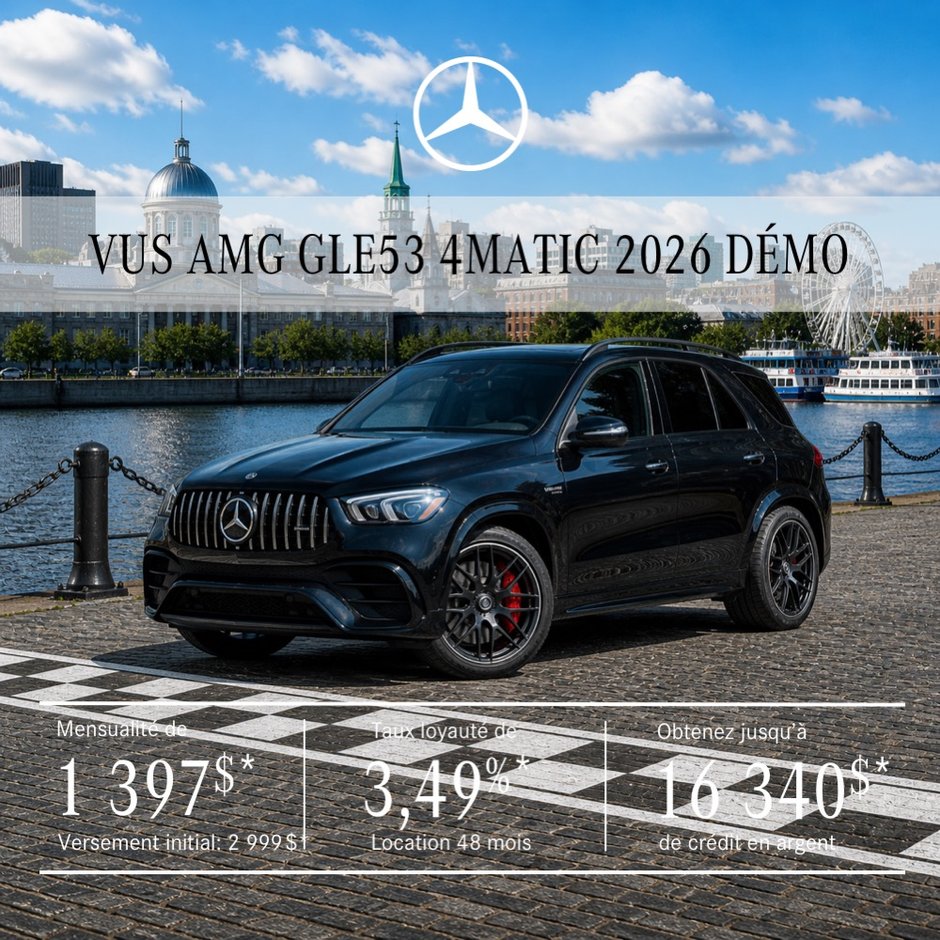 VUS AMG GLE 53 4MATIC 2026 en location à partir de 1 397 $/mois + taxes*