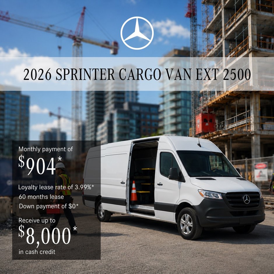 2026 Sprinter Cargo Van 2500 High Roof Diesel – 170