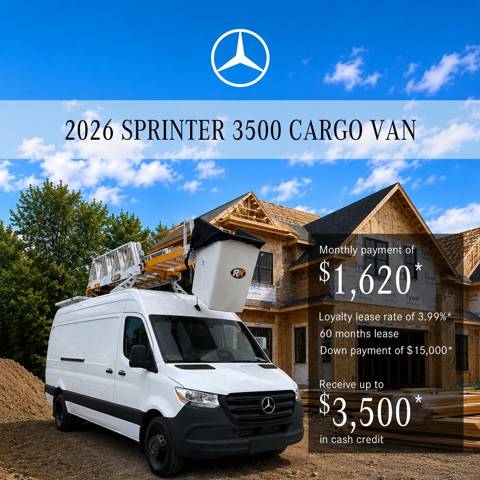 2026 Sprinter Cargo Van 3500 High Roof – 170