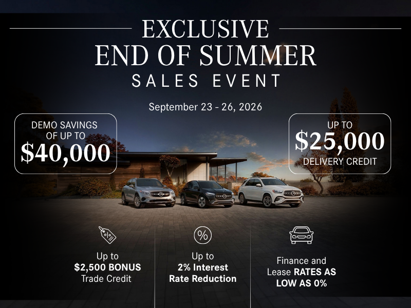 End of Summer Sales Event
