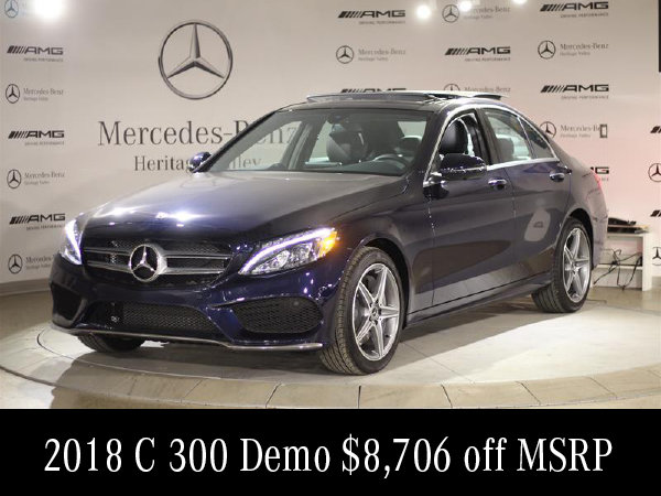 2018 C 300 $8,706 off MSRP