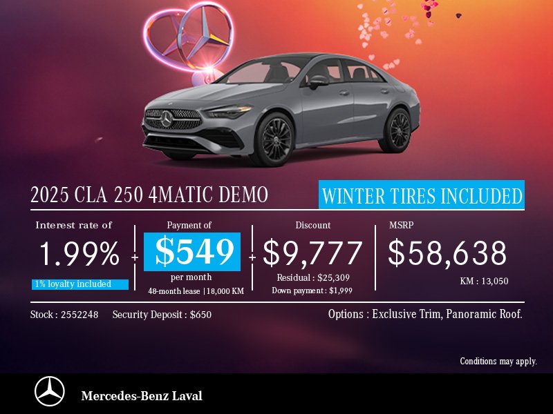 2025 Mercedes-Benz CLA 250 4MATIC