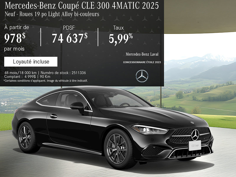 Le Mercedes-Benz CLE 300 4MATIC 2025