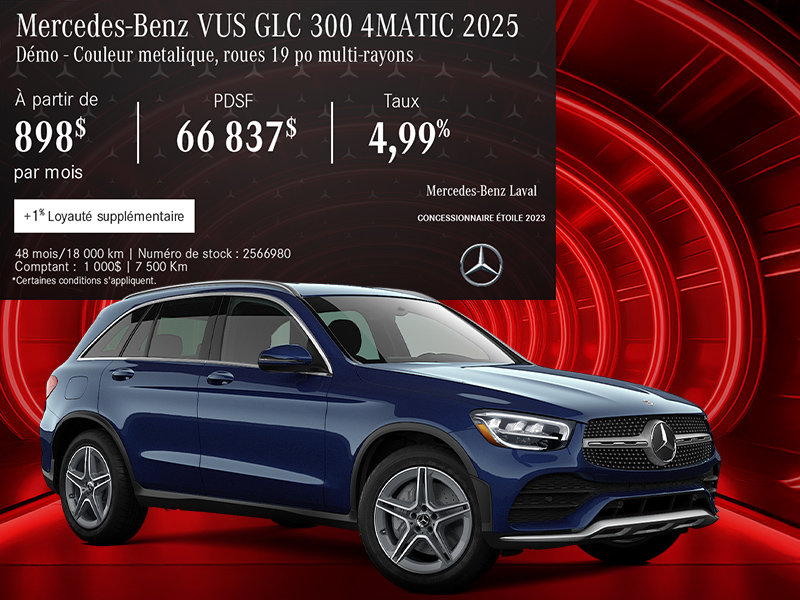 Le Mercedes-Benz GLC 300 4MATIC 2025