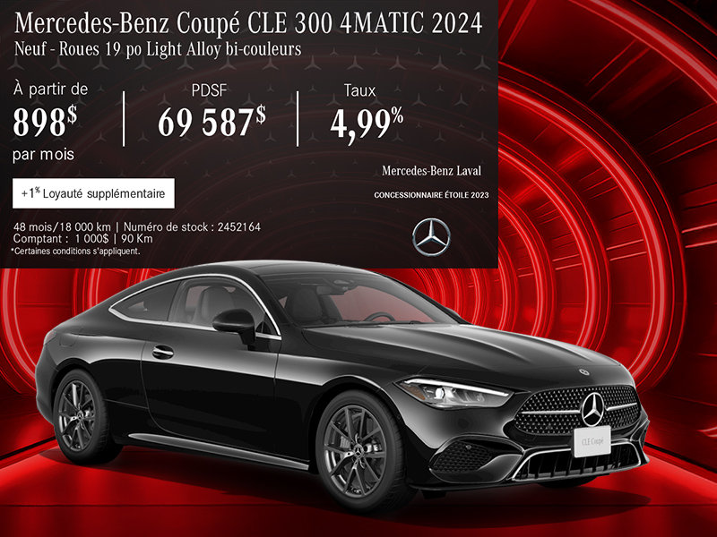 Le Mercedes-Benz CLE 300 4MATIC 2024