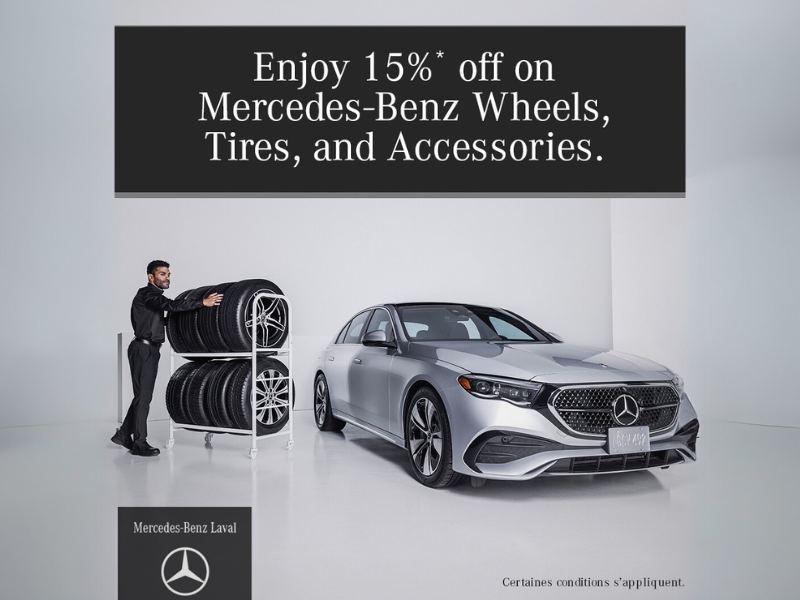 15% Off* Mercedes-Benz Wheels, Tires, and Accessories