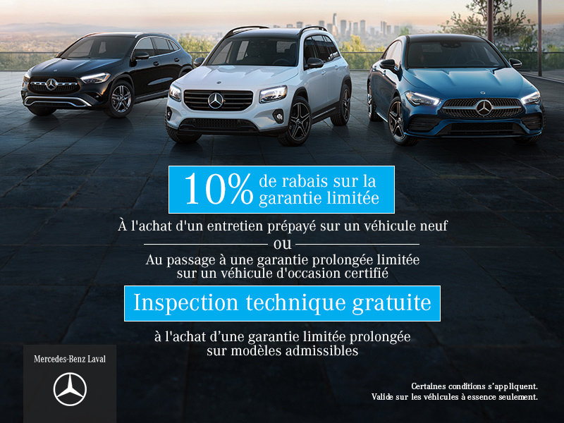 10% de rabais sur la garantie limitée prolongée
