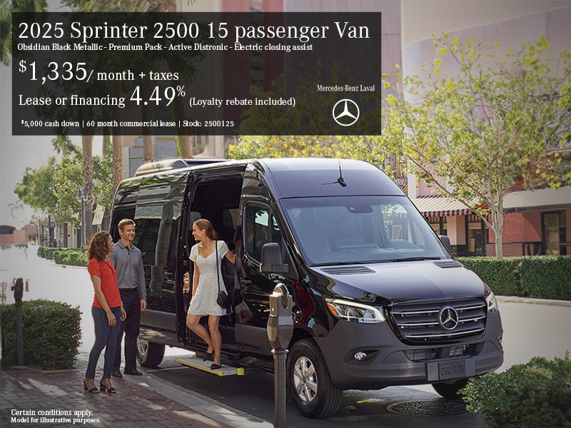 Sprinter 2500 15 passenger Van MY25