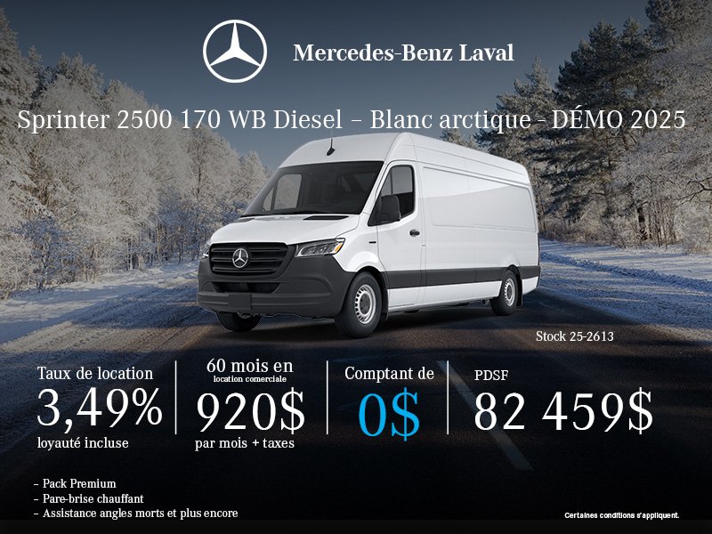 Sprinter 2500 170 WB Diesel 2025