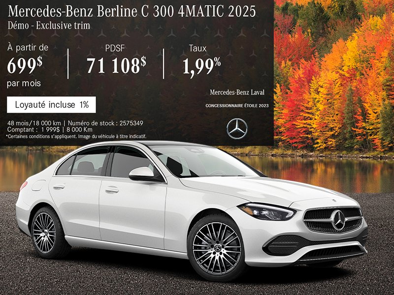 Mercedes-Benz Berline C 300 4MATIC 2025