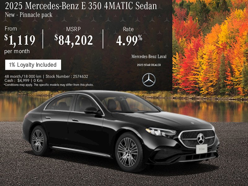 2025 Mercedes-Benz E 350 4MATIC Sedan