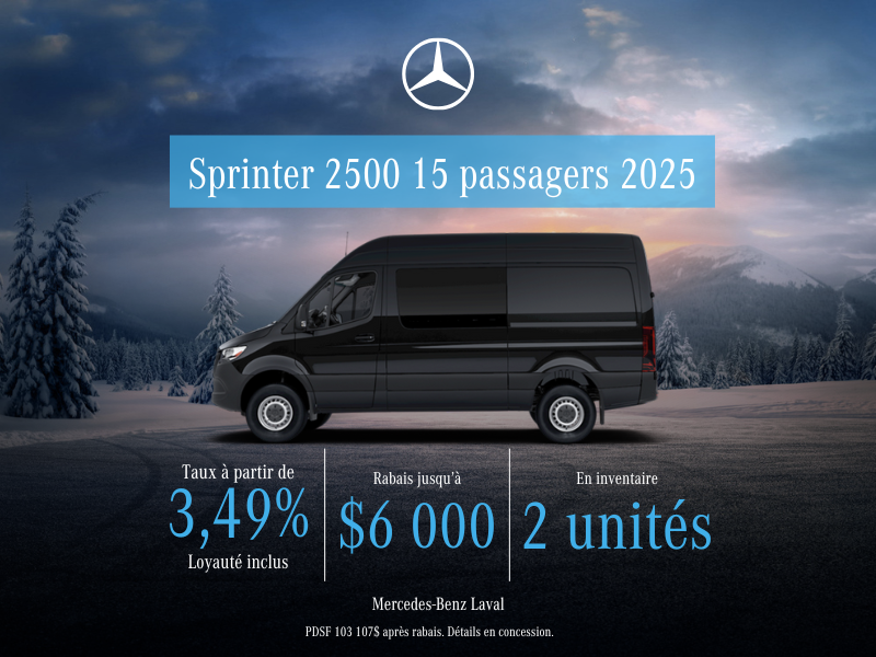 Sprinter 2500 15 Passagers 2025