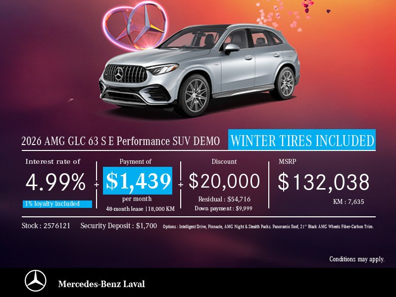 2026 AMG GLC 63 S E Performance