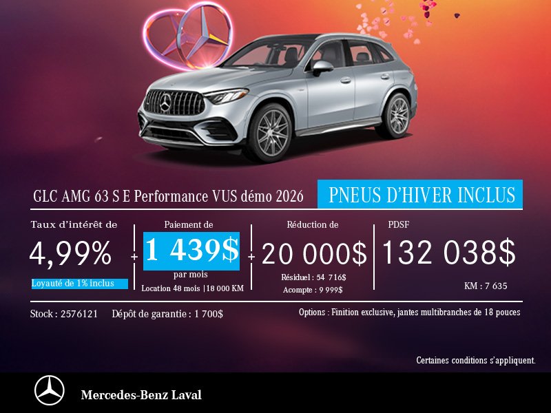 GLC AMG 63 S E Performance 2026