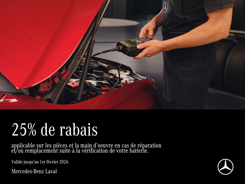 Promotion spéciale – Vérification de batterie