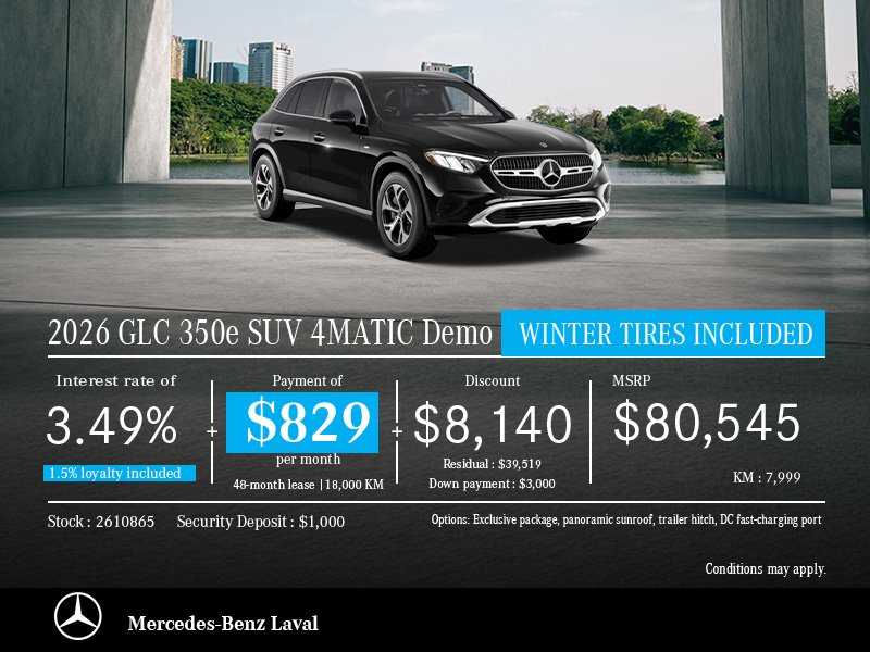 2026 GLC 350e SUV 4MATIC Demo