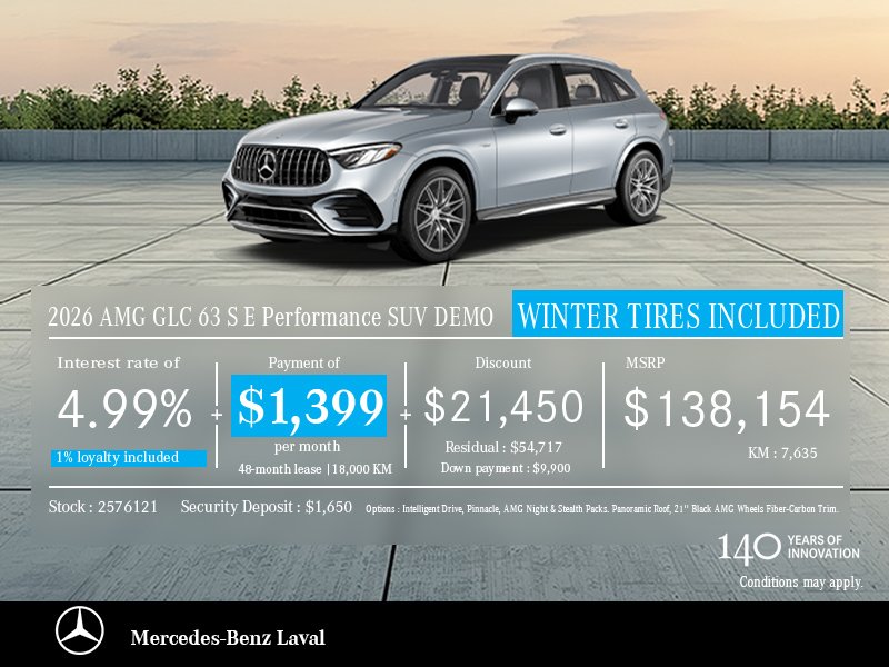 2026 AMG GLC 63 SE PERFORMANCE SUV DEMO