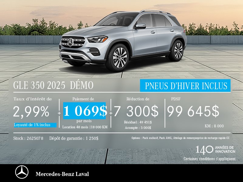 GLE 350 2025 DÉMO