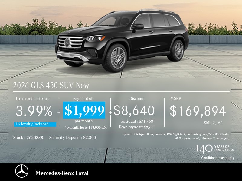 2026 GLS 450 SUV New