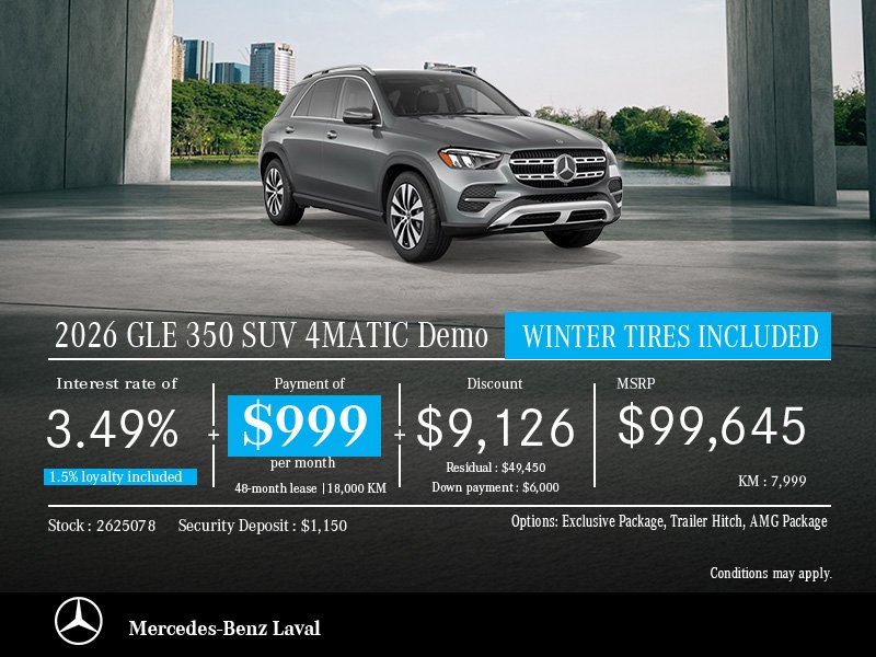 2026 GLE 350 SUV 4MATIC Demo