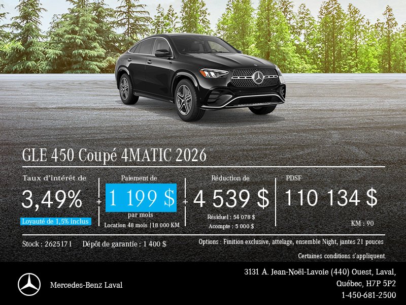 GLE 450 Coupé 4MATIC 2026