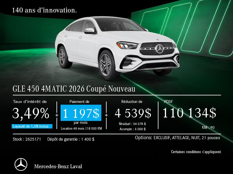 GLE 450 Coupé 4MATIC 2026