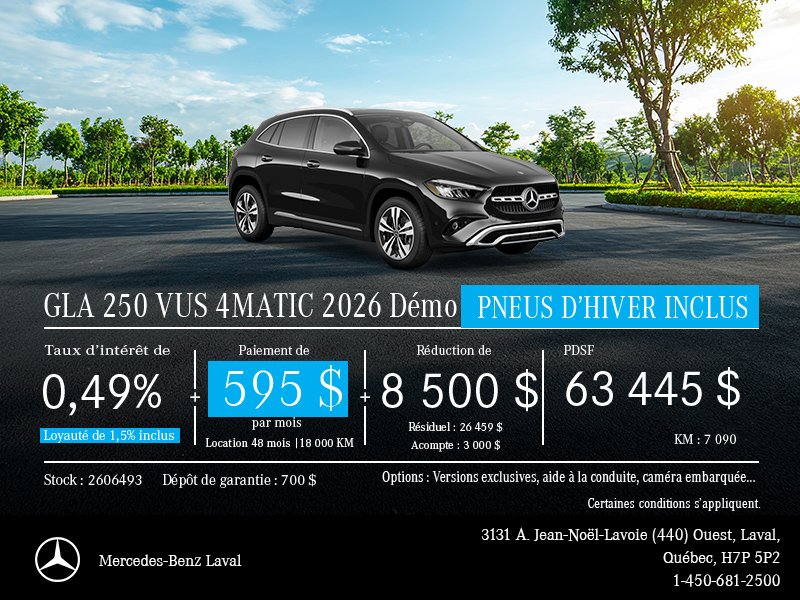 GLA 250 VUS 4MATIC 2026