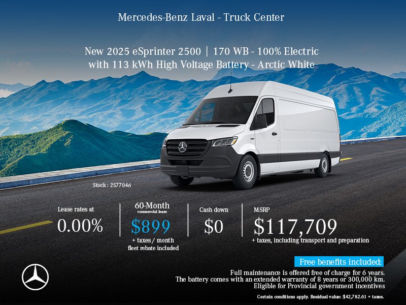 2025 eSprinter 2500