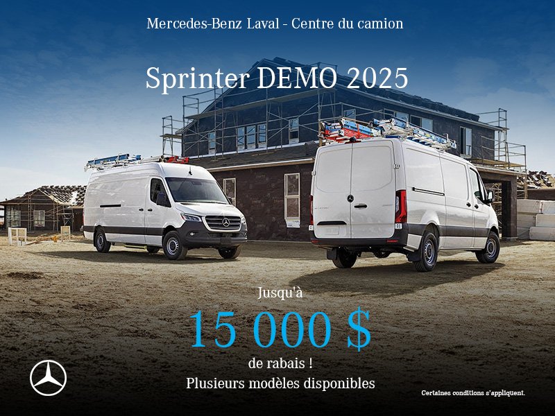 Liquidation exclusive : Modèles Sprinter DEMO 2025 disponibles !