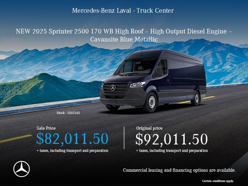 New 2025 Sprinter 2500