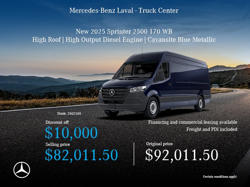 New 2025 Sprinter 2500