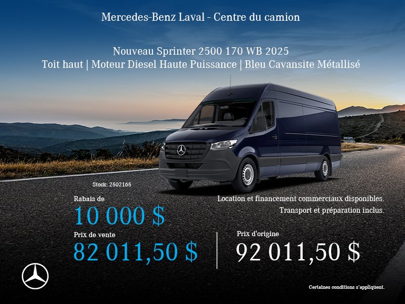 Nouveau Sprinter 2500 2025