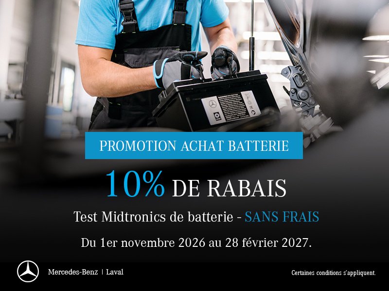Promotion d'achat de batterie