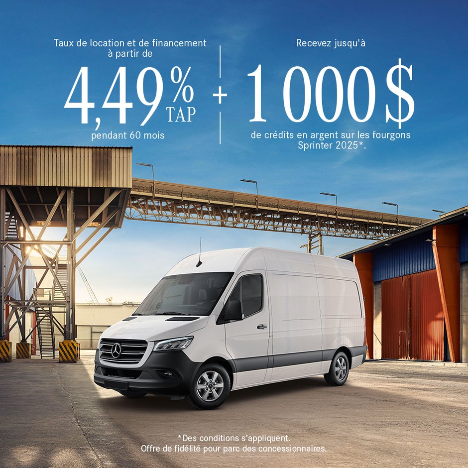 Procurez-vous le Sprinter 2025